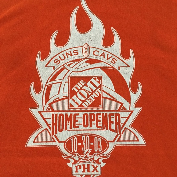 FRUIT OF THE LOOM Phoenix Suns Lebron James Tee Shirt Orange XL - Picture 3 of 3